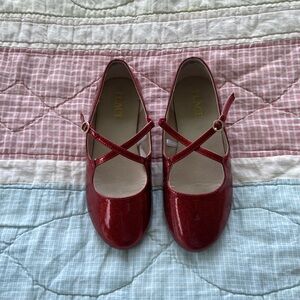 Children’s Place red glitter shoes size 1